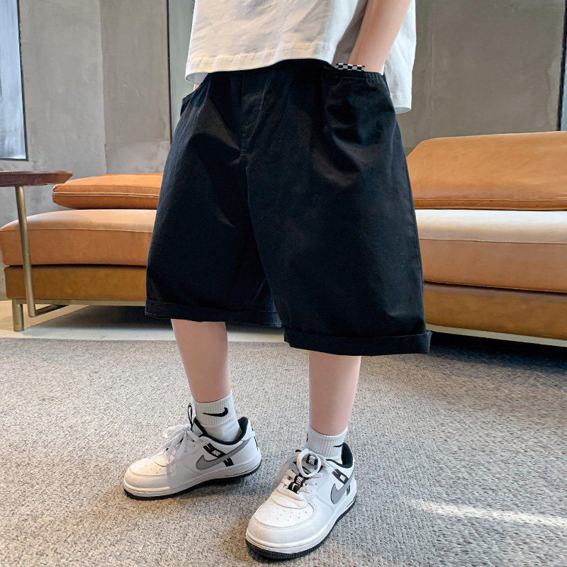 Shorts Pants for Kids Summer Casual Solid Color Boys Beach Sport Shorts for Teenage Short Sweatpants Clothes 5 7 9 11 13 14Years