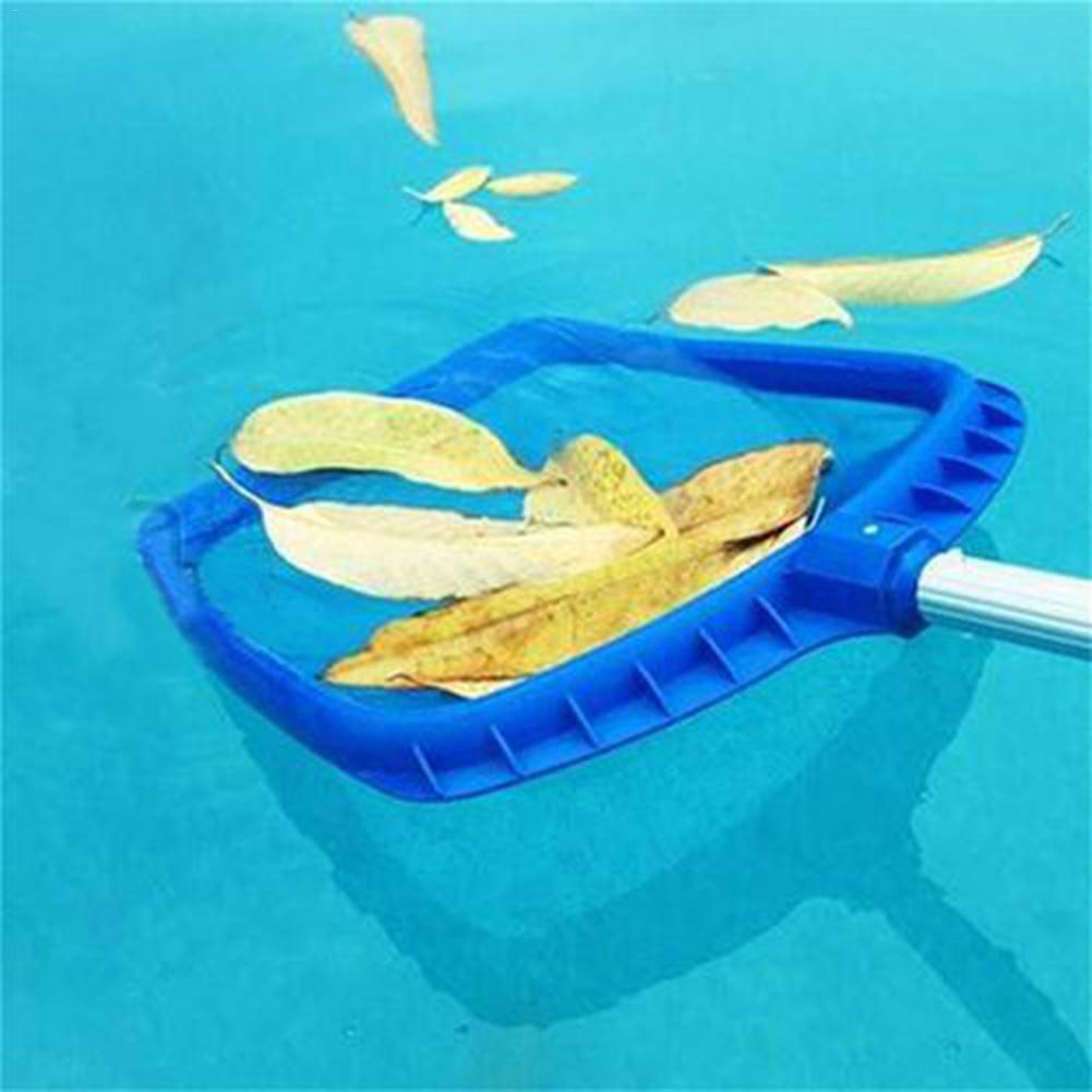 Aluminum Plastic Swimming Pool Net Leaf Rake Mesh Skimmer Telescopic Pole Pools Spas Lightweight Cleaning Tool Water Fishing Net