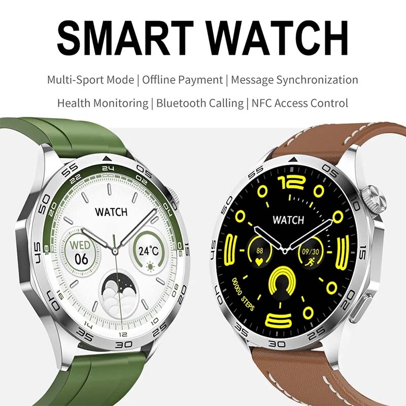 2024 novo para huawei xiaomi gt4 pro relógio inteligente masculino nfc gps rastreador amoled 466*466 tela hd freqüência cardíaca bluetooth chamada smartwatch