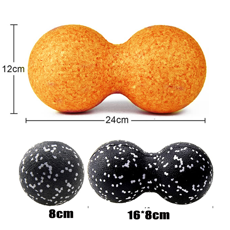 3 Stks/set Fitness Massage Bal Set Epp Lacrosse Myofasciale Ballen Lichtgewicht Body Fascia Massage Yoga Oefening Pijn Verlichten: Orange