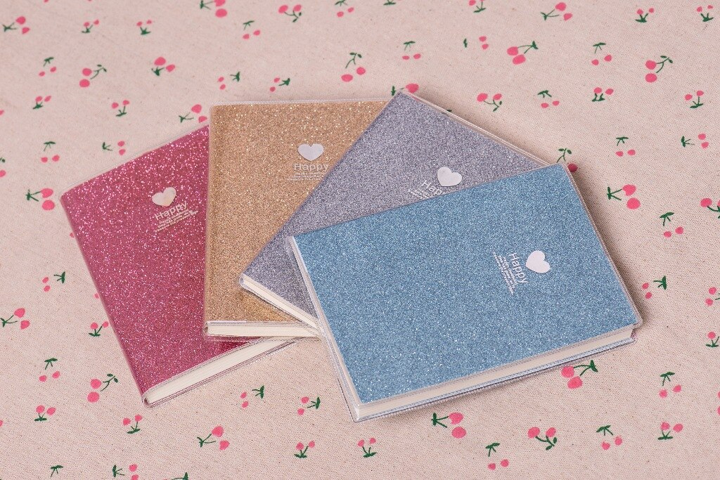 Agenda de papel PVC creativa, Agenda escolar, brillante, Guay, Kawaii, Agenda de papel, Agenda, planificador, bloc de dibujo, para niños