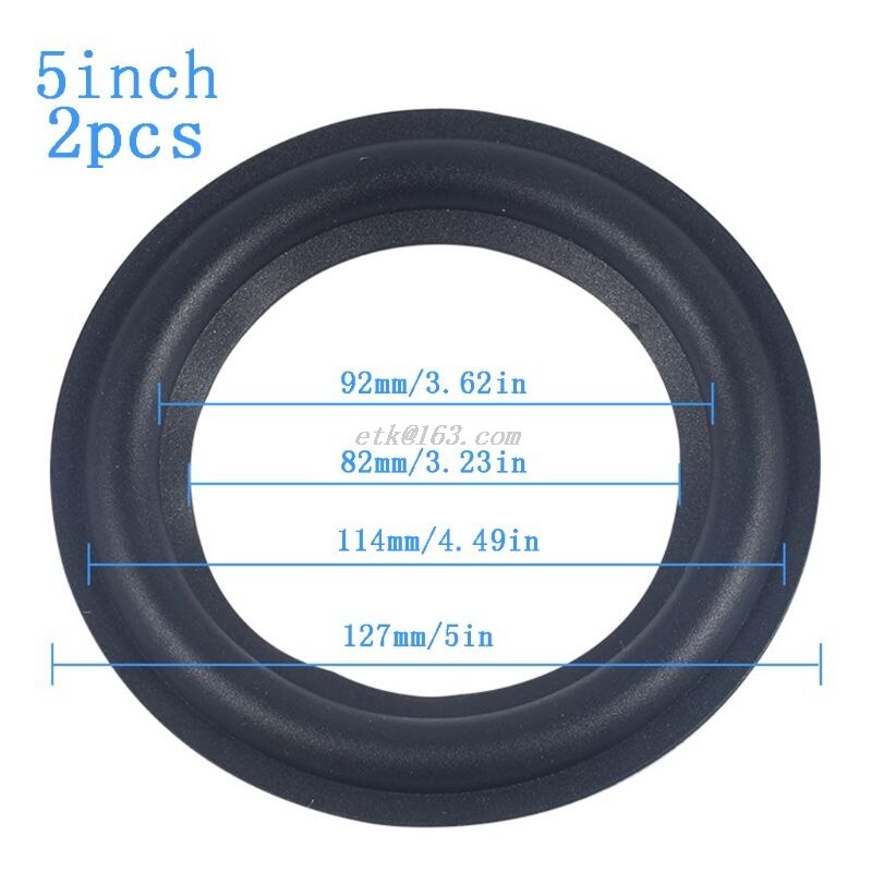 4/5/6.5/8/10/12 Inch Universal High Elasticity Speaker Surround Repair Foam Woofer Edge Replacement Foam Rubber: Red