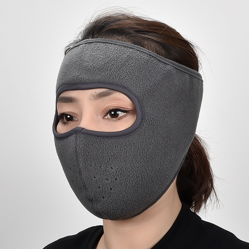 Mascarilla facial para deportes de invierno, máscara lavable para el cuello, antipolvo, a prueba de viento, con ganchos para las orejas, para ciclismo, al aire libre, clima frío,