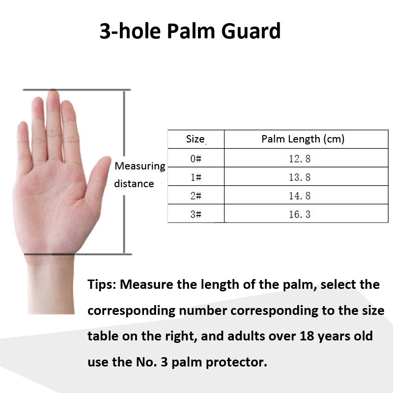 Leather Gymnastics 3-holes palm protector Gymnastics Training Horizontal Bar Lifting Ring Palm Protector Athlete Protect Palm