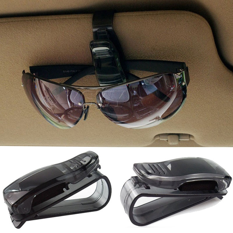 Bil solskærmsbriller solbriller billetkvittering kortklips opbevaringsholder solbriller holder klipsbøjle briller monteret til bil