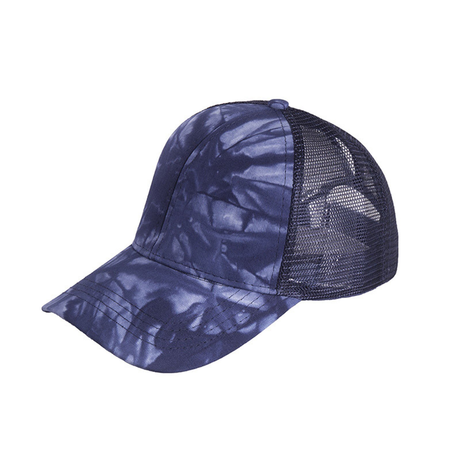 Mannen Vrouwen Baseball Caps Verstelbare Tie-Geverfd Baseball Cap Zomer Mesh Zon Hoeden Casual Hip Hop Baseball caps Unisex: Navy 