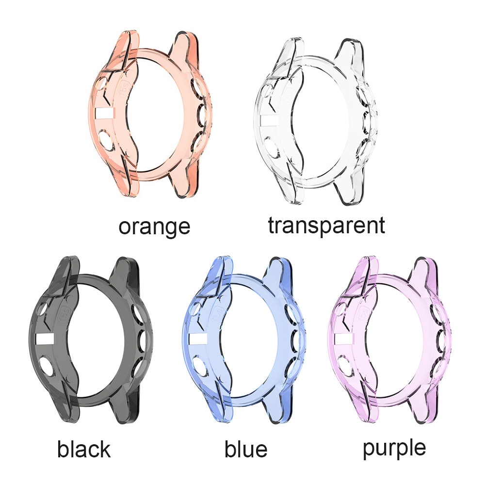 2 + 1 caso protetor de tela para garmin fenix 5 5S 5x relógio inteligente tpu macio capa protetora escudo filme vidro temperado