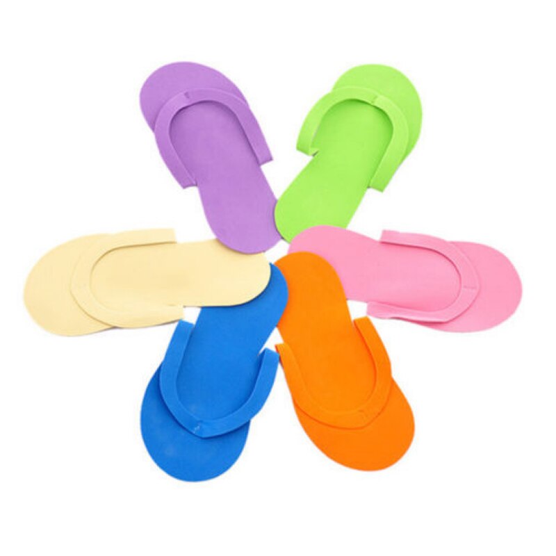 12pair/lot Soft Nail Disposable Slippers Flip Flop... – Vicedeal