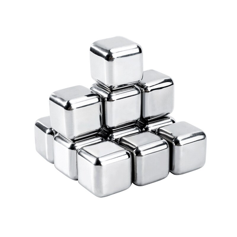 Whisky Stenen Ijsblokjes Set Herbruikbare Food Grade Rvs Wijn Cooling Cube Koelen Rots Party Bar Tool