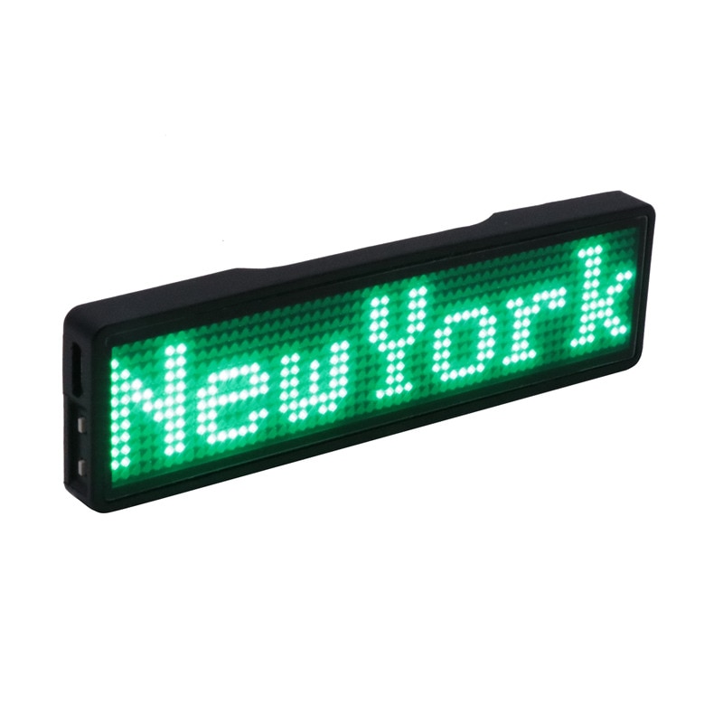 électronique programmable clignotant LED nom badge étiquette Bluetooth APP contrôle mini petit LED affichage LED