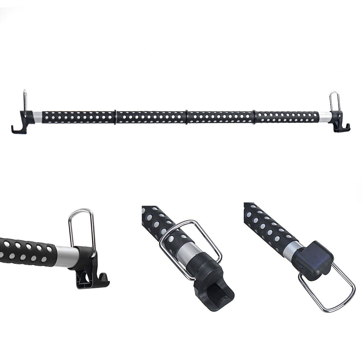 Universal Extended Auto Car coat Hanger Clothing Rod Bar Clothes Rack Garment Holder Length Adjustable Car Hanger