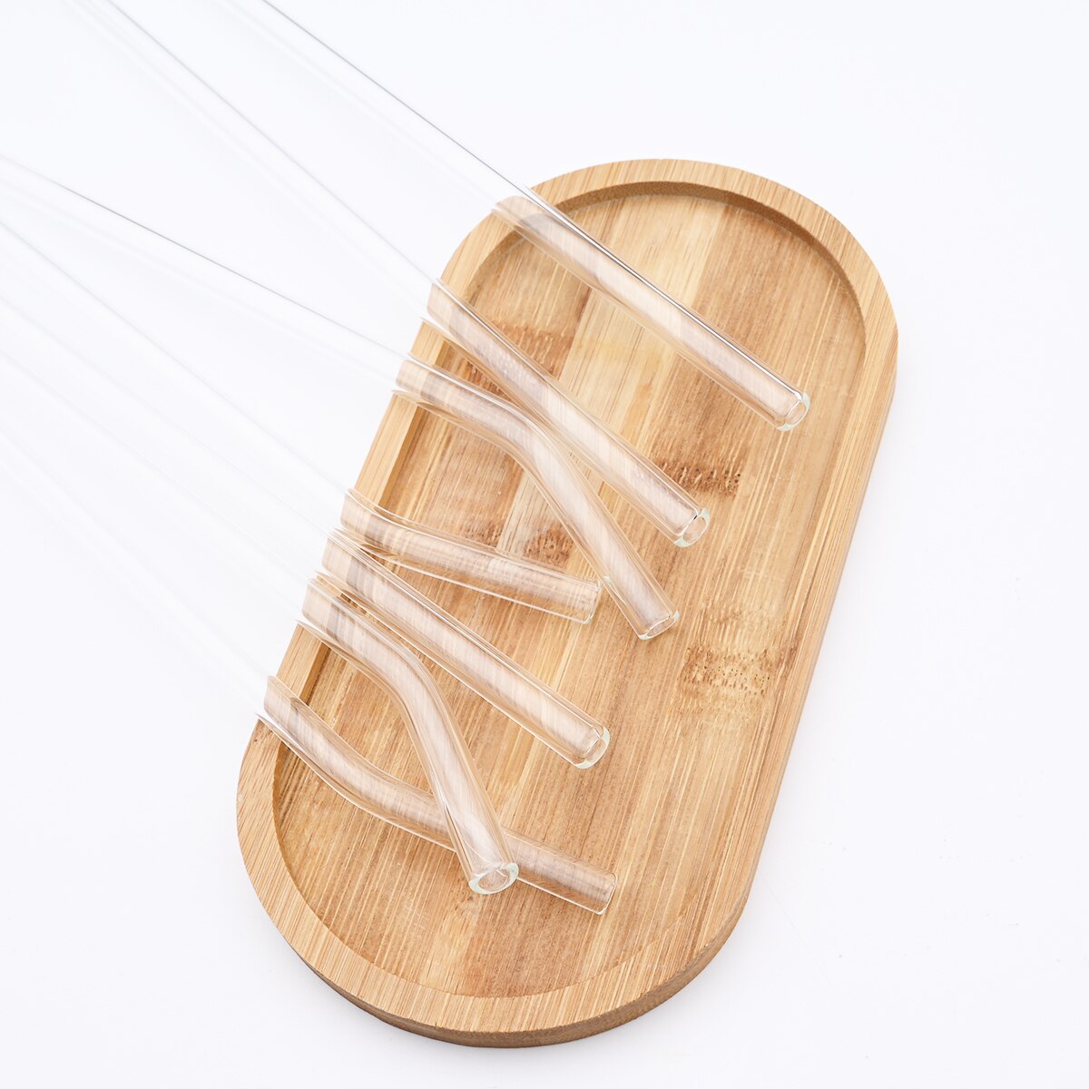 High Borosilicate Reusable Glass Straw Eco Friendly Drinking Straw Set for Smoothies Cocktails Bar Accessories Straws with Brush