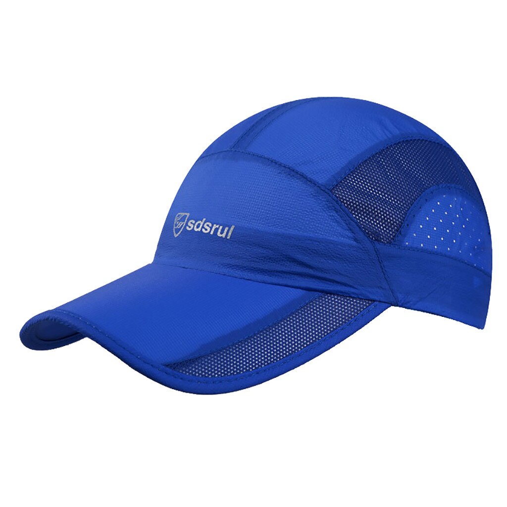 Womens Quick-drying Cap Breathable Sports Cap Male Summer Peaked Cap Men Outdoor Mesh Visors Hat #p3