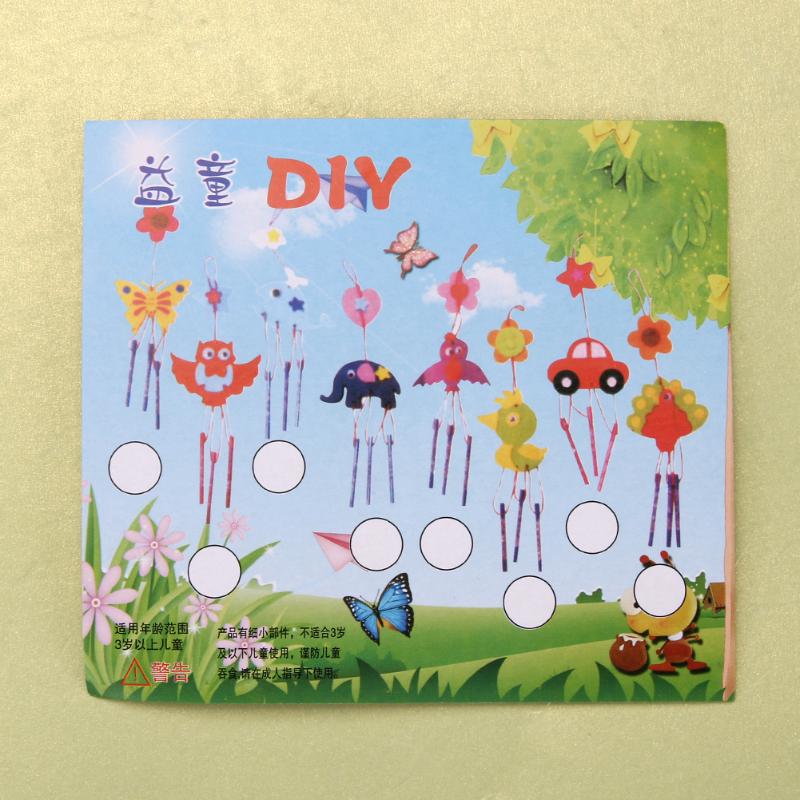 Kids Child DIY Wind Chimes Aeolian Bells Educational Puzzle Toys Craft Kits Random