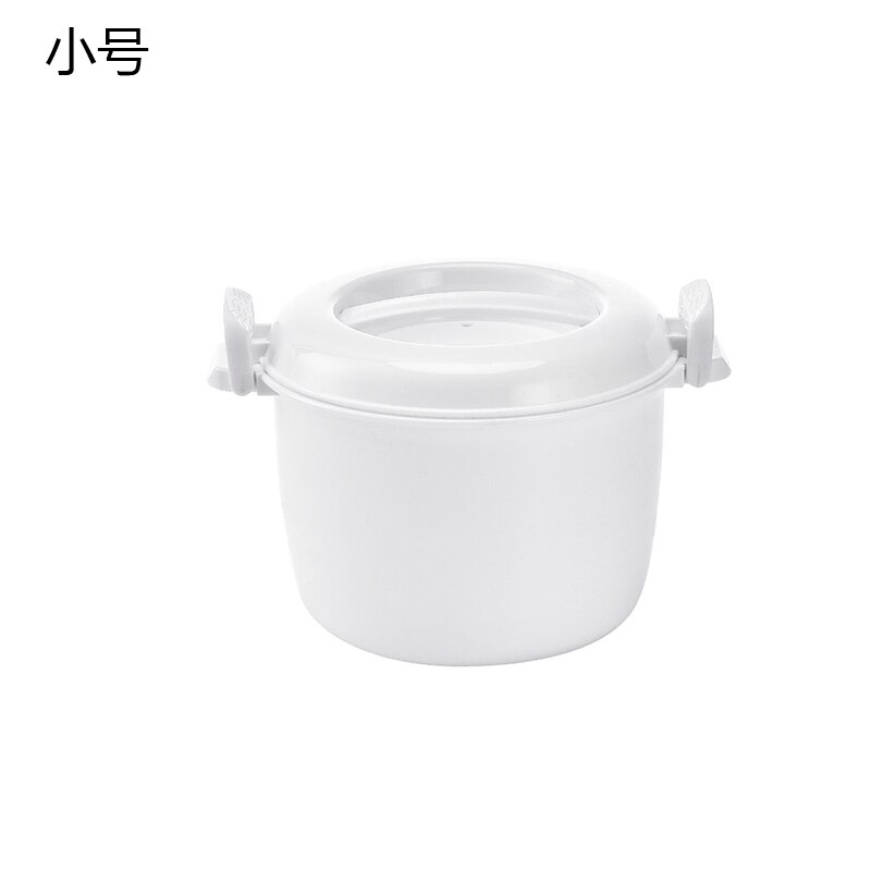 Horno de microondas portátil, arrocera, vaporera multifuncional, caja de almuerzo Bento de aislamiento térmico, utensilios de vapor de grado alimenticio PP: S