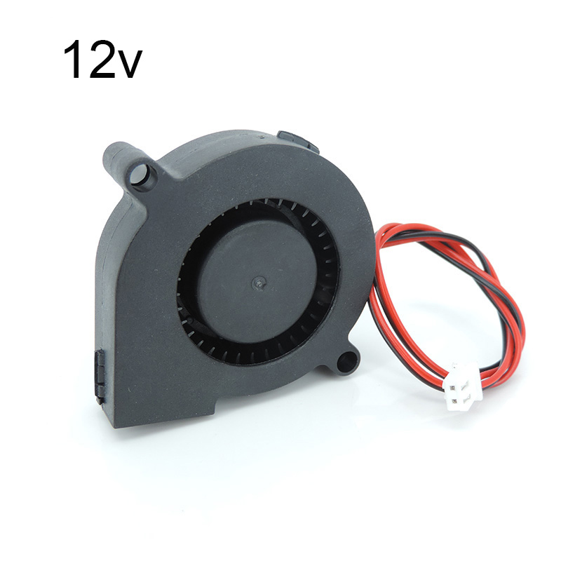 Ventola di raffreddamento DC 5v 12v 24V 5015 Ventilatore turbo radiale 50x15MM Accessori per stampante 3D 50MM Brushless 5CM Ventola di raffreddamento H2: marrone