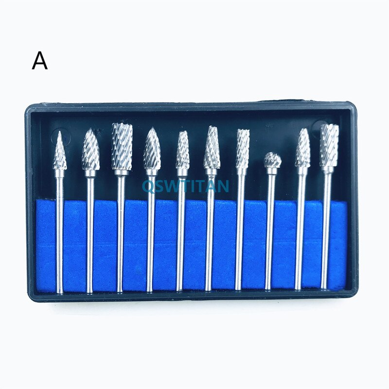 2 kasser /20 stk dental wolfram stål bore bor nitrat 2.35mm tand laboratorie titanium nitrat carbid bors