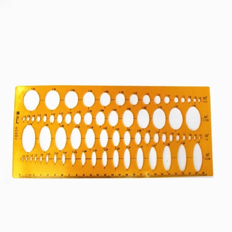 Ellipse Drafting Template 4 Kinds Eccentricity Drawing Template K107 Jewelry Tools: Default Title