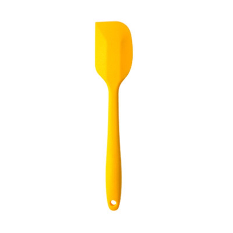 1Pc Yellow Silicone Kitchen Utensil Nonstick Cooking Utensils Spoon Soup Turner Spatula Tongs Wedding Party Cookware Baking Tool: Clear