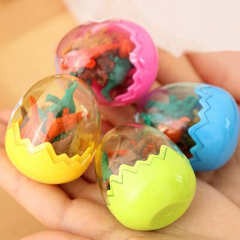 1 piezas Color al azar novedad Mini Kawaii huevo lápiz goma borrador con borradores de huevos estudiantes estacionario