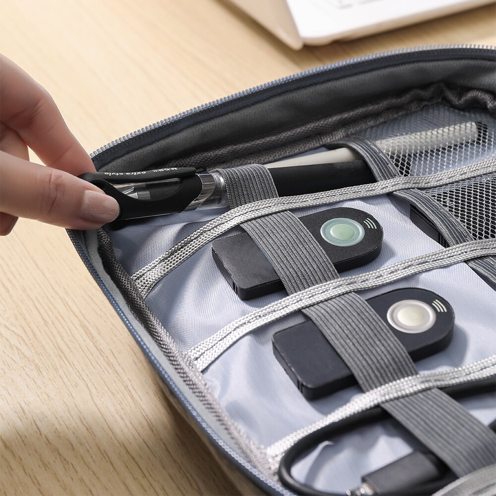 Kabel-Aufbewahrungstasche, wasserdicht, Digital, elektronisch, Organizer, tragbar, USB, Datenleitung, Ladegerät, Stecker, Aufbewahrungstasche, Reise-Kabel-Organizer