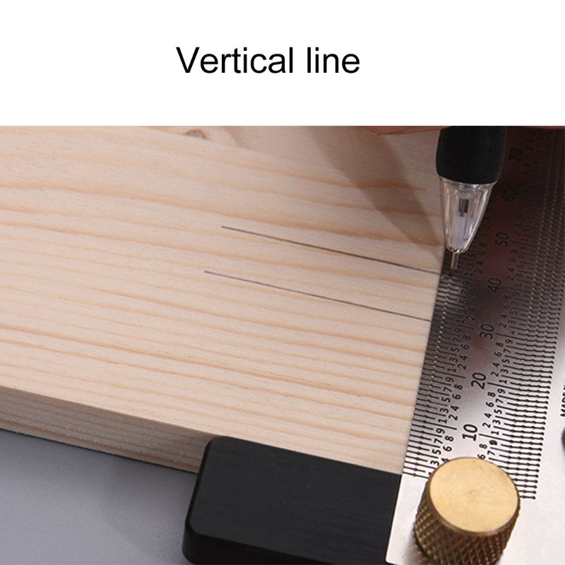 200/300/400mm Marking T-Rule Rules Woodworking Scriber Marking Rule Gauge Ruler C90A