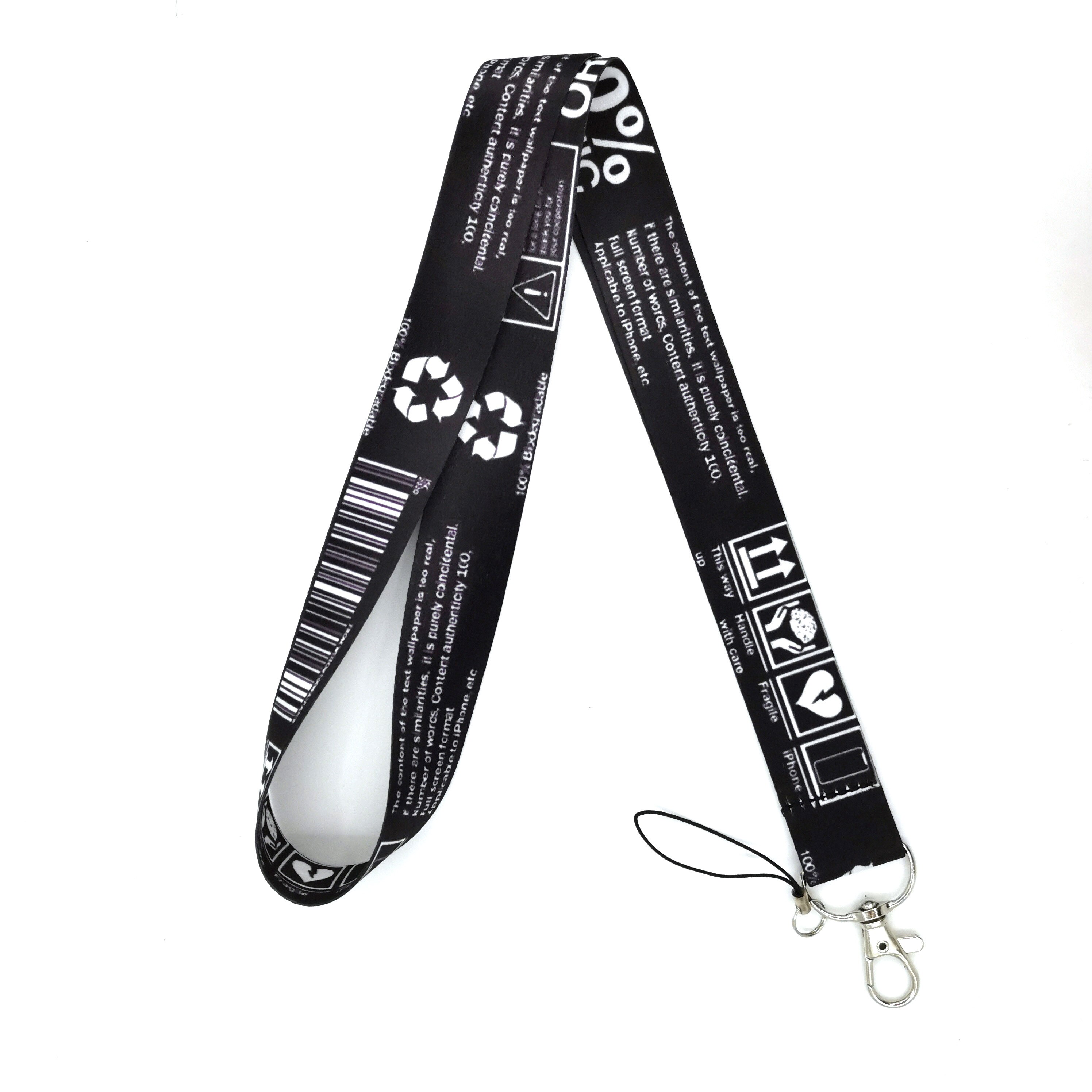 Warnung Zeichen Kühle Lanyards Keychain Für Schlüssel Ich würde Abzeichen Halfter Schlüsselring praktisch Zubehör DIY Hängen Seil