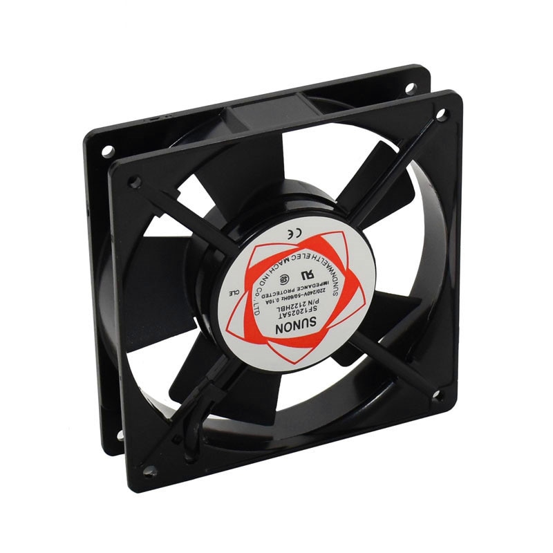 Ventilador de incubadora de poco ruido, ventilador de refrigeración Axial de 220V, 26mm x 120x120, uso para accesorios ozonizadores, ventilador de escape de estaño para soldadura