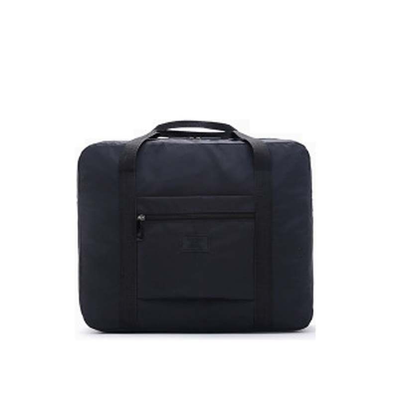 Pliable Rangement De Voyage Bagages Bagage Organisateur Main Épaule Sac: Black