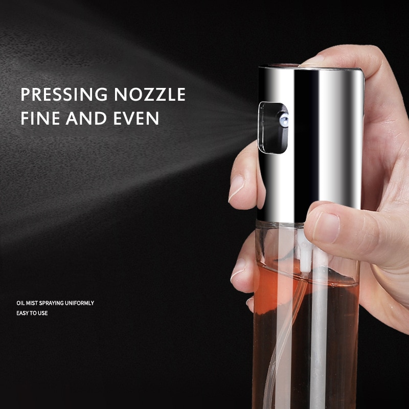 Stainless Steel Olive Oil Sprayer Bottle Pump Oil Pot Leak-proof Grill BBQ Sprayer Oil Dispenser BBQ Cookware Kitchen Gadgets