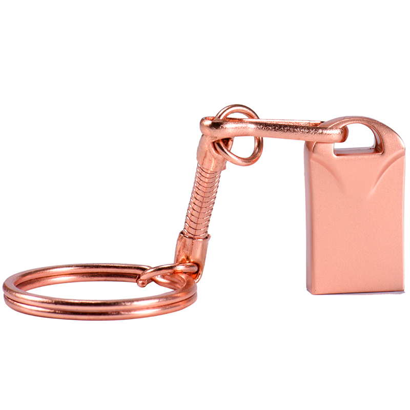 Mini Metal USB Flash Drive 64GB Thumbdrive 16GB 8GB Pendrive 32GB Flash Memory Stick 128GB 4GB Waterproof Pen Drive Usb Disk: Pink / 32 GB
