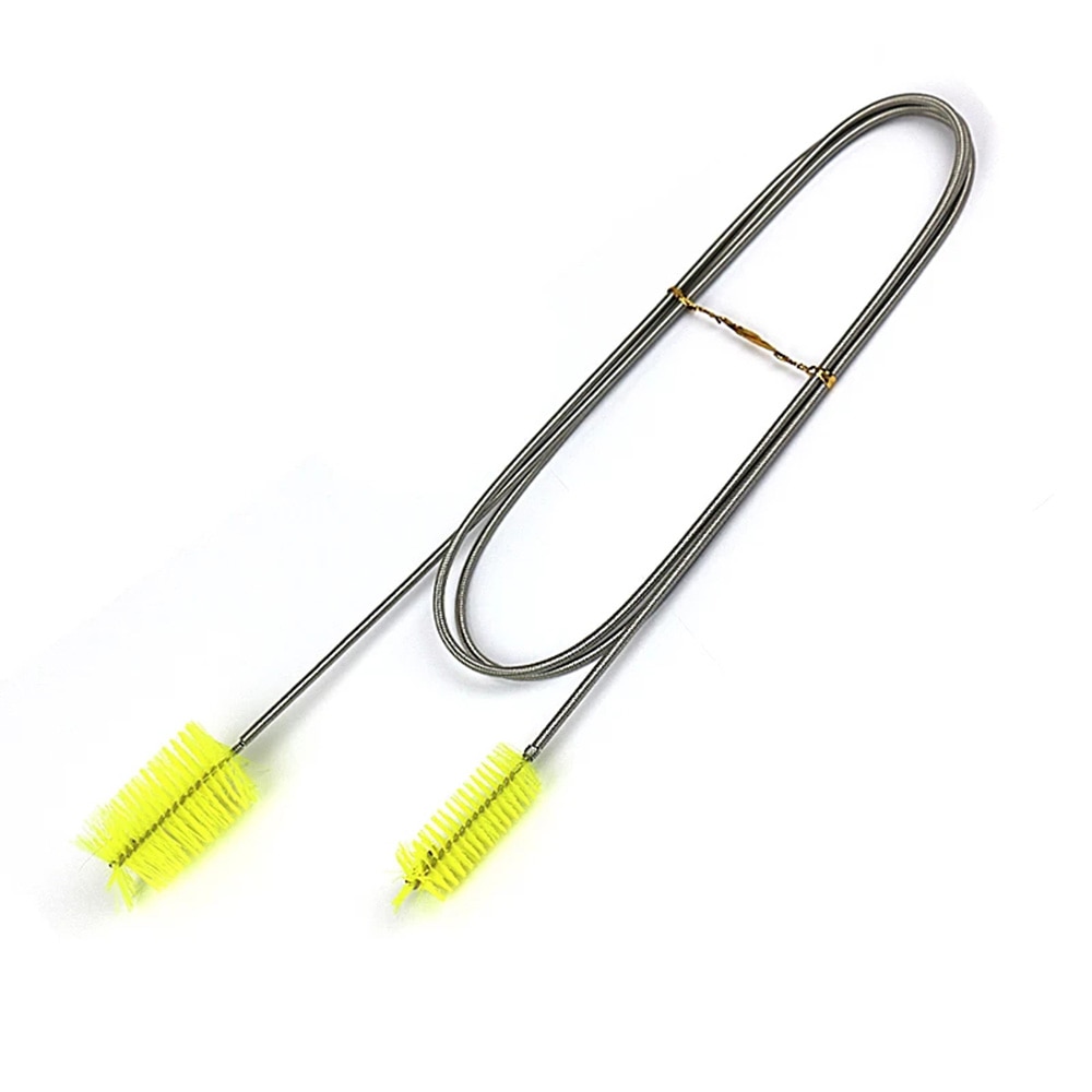 30/45/90/155/200cm Pipe Cleaning Brush Stainless Steel Water Filter Air Tube Flexible Double Ended Hose Aquarium