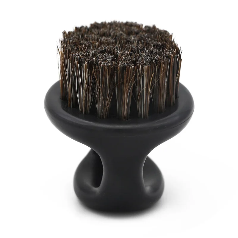 Professionele Varkenshaar Ring Baard Borstel Mannen Scheerkwast Draagbare Kapper Baard Borstels Snor Gereedschap Reiniging Haarborstel