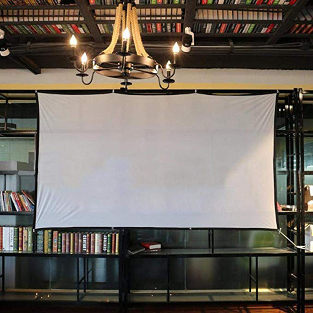 60in 72in 4:3 Projector Screen Portable Video Screen Widescreen Foldable Anti-Crease for home cinema meeting etc