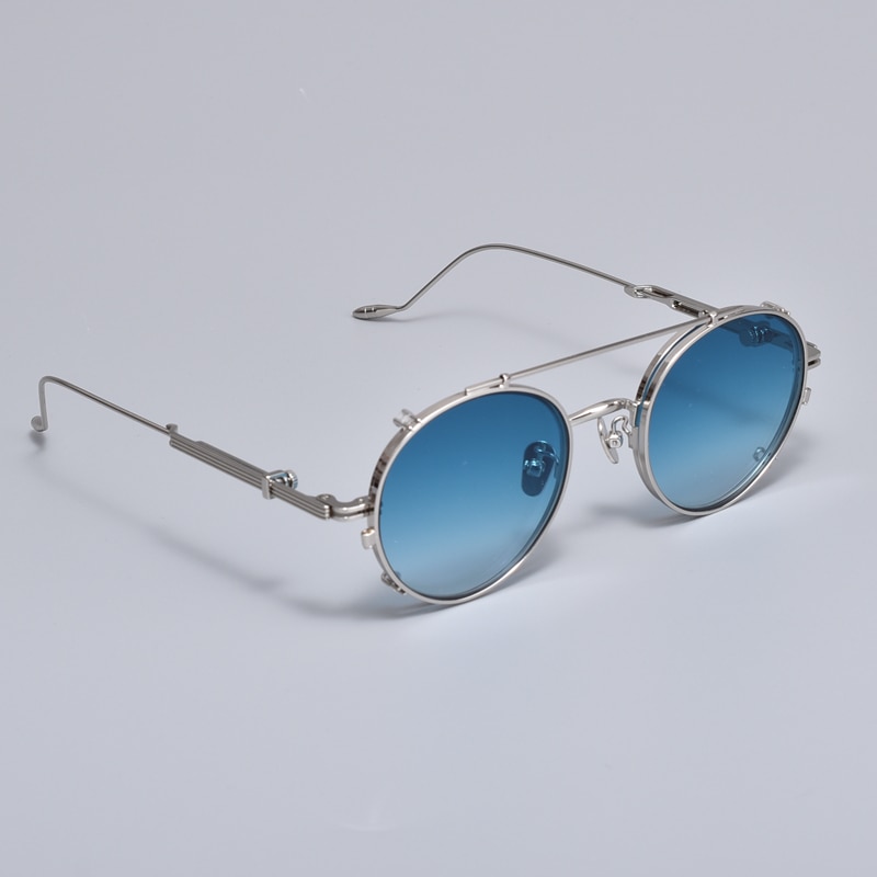 Montura de gafas graduadas con clip para hombre y mujer, gafas coreanas suaves, Diplo the cub 032, montura de gafas ópticas redondas para Miopía