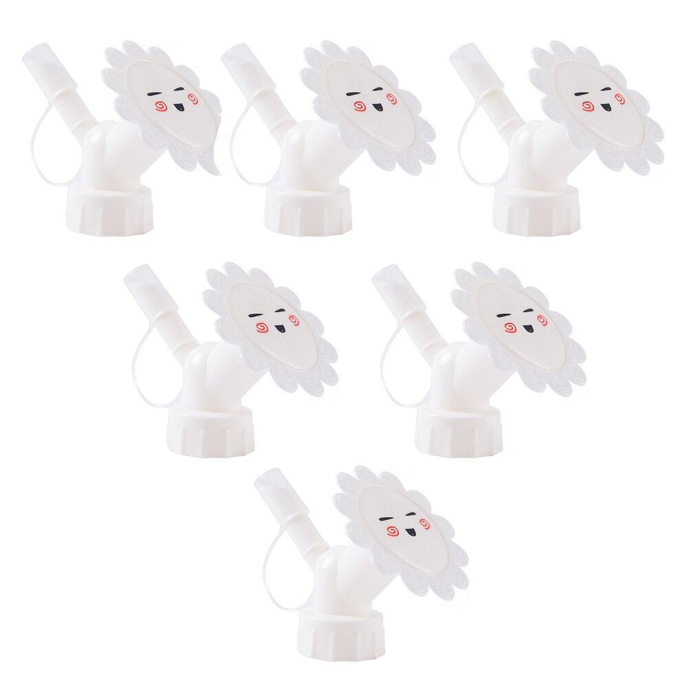 6pcs Useful Simple Safe Bottle Water Sprinklers Bottle Sprinkler Spouts Sprinkler Spouts: White