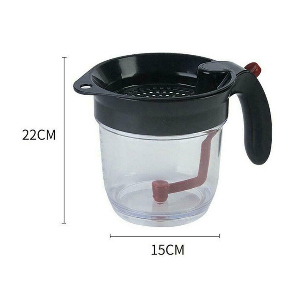 Kitchen Tools Filter Soup Residue Oil Filter Soup Oil Separator With Non-Slip Handle Measuring Cup Kitchen Accessories