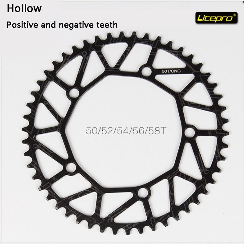 LP litepro Cogwheel left and right crank set Road bike folding car modification Single disc 130 BCD bicycle parts Including axis
