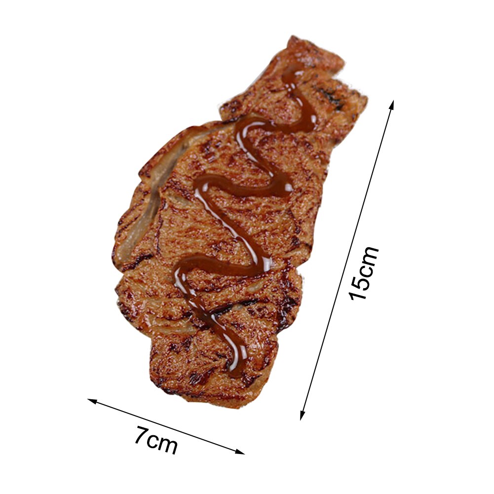 Artificial Cooked Steak Faux Simulation Meat Food Home Party Kitchen Cabinet Desk Decoration Photography Props