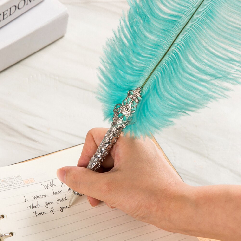 Veer Dip Pen Set Briefpapier Geschenkdoos Kalligrafie Vintage Retro Schrijven Vulpen Met Hartvormige Pen Houder Stand