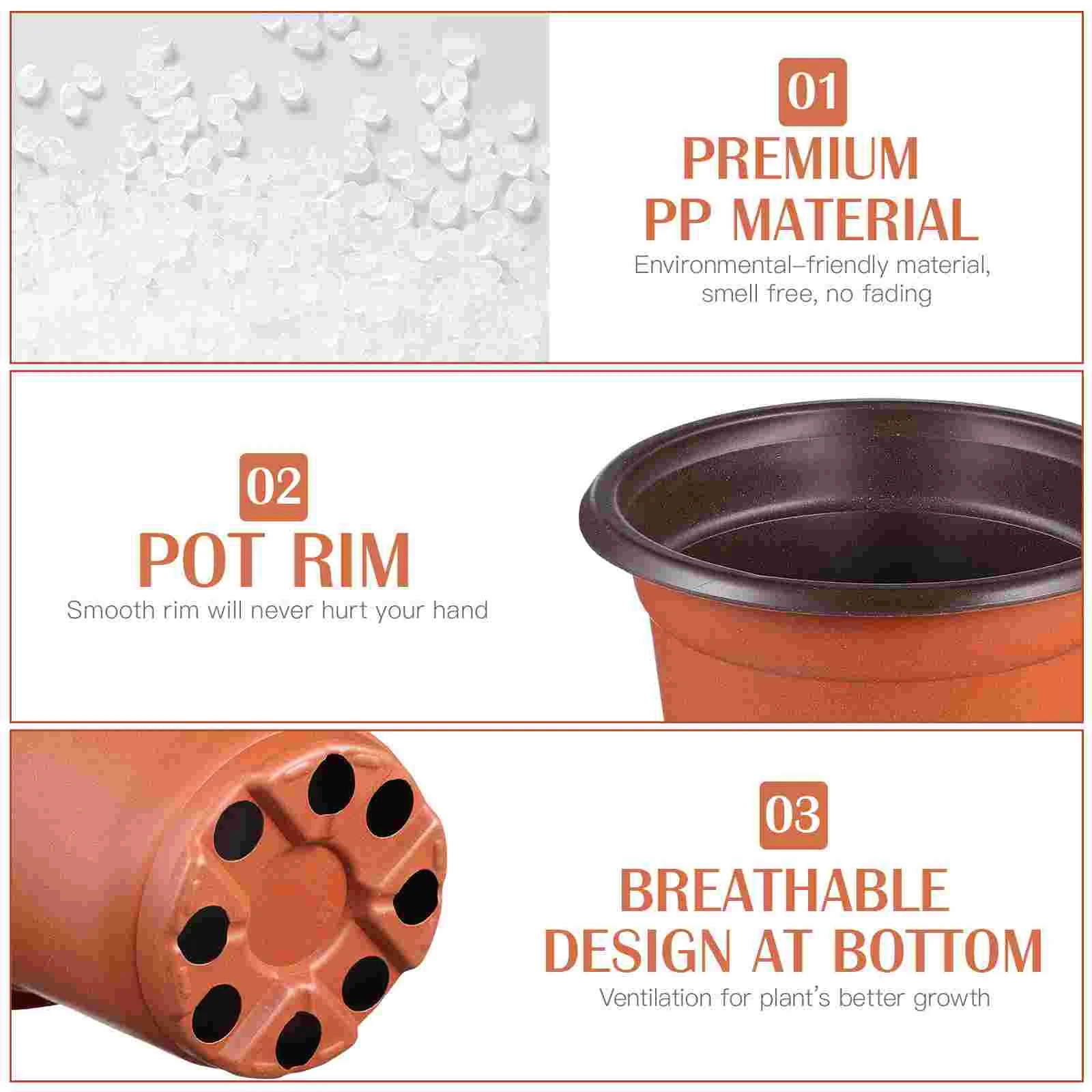 100 stuks plantenpotten bloem plantenbak binnen bloemen planten tuin wastafels containers