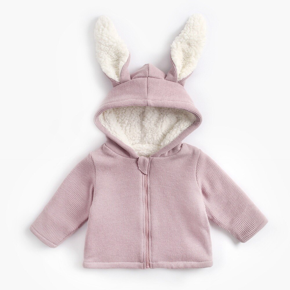 Babyjacka pojk- och flickfleece vinter vår höst kappa baby ytterkläder 8 bb 013