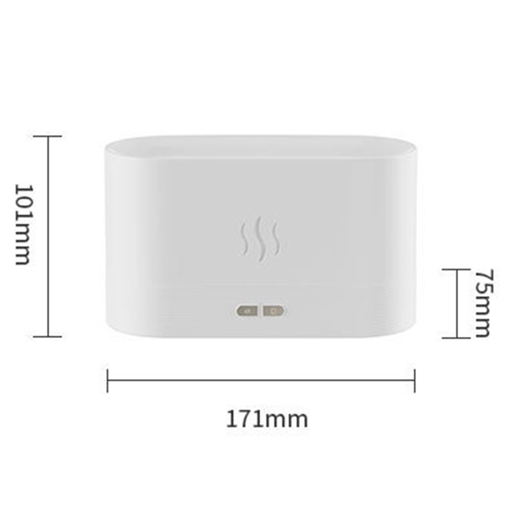 Draagbare Mute Vlam Licht Luchtbevochtiger Stille Aroma Diffuser Huishoudelijke Kantoor Kamer Water Mist Maker Essentiële Oliën Spuit: B