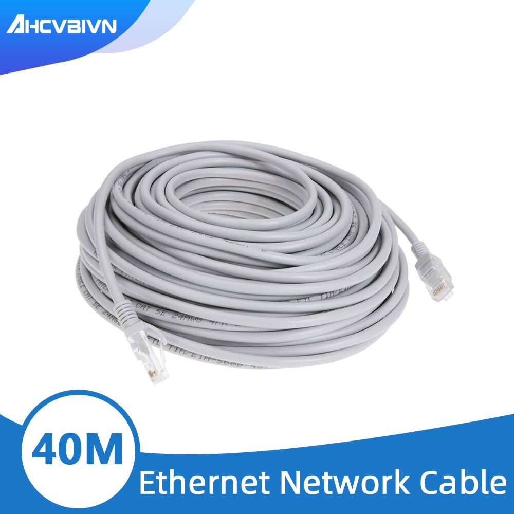 1 st 40m 131ft cat 5 ethernet nätverkskabel  rj45 patch utomhus vattentät lan kabel kablar för cctv poe ip kamera system