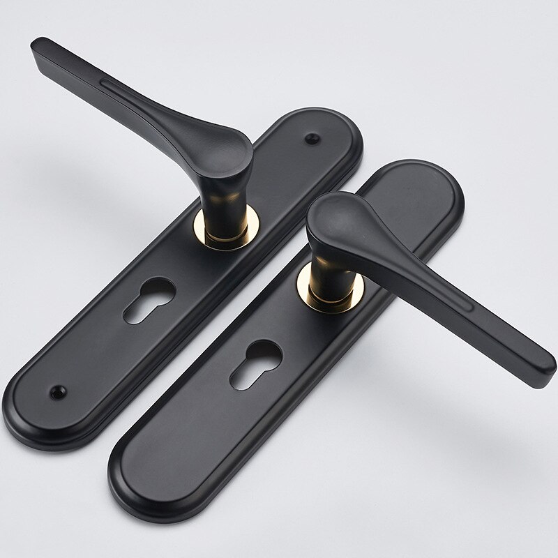 Door lock room indoor bedroom lock home stainless steel door lock solid wood door handle universal bathroom door lock