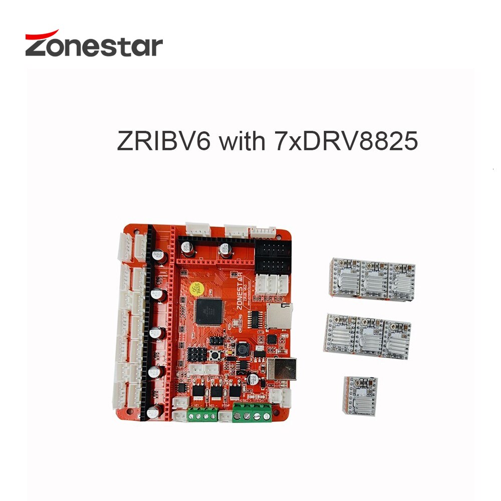 ZONESTAR ZRIBV6 tablica sterownicza robić drukarki 3D płyta główna kontroler kompatybilny z rampy V1.4 ATMEGA2560 cztery wytłaczarki