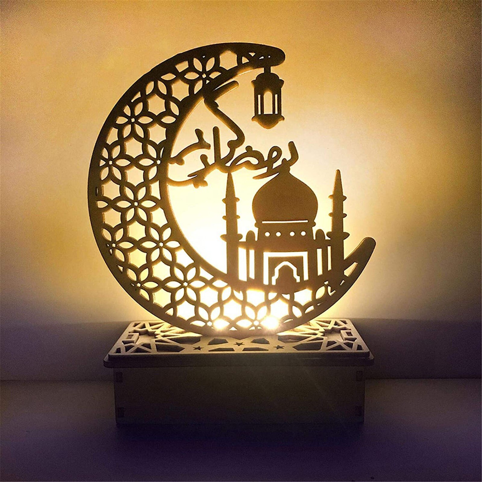 25 # Moslim Beeldjes Ledeid Mubarak Houten Kan Decoratie Voor Eid Decoracion Miniaturen Beeldjes Miniaturen