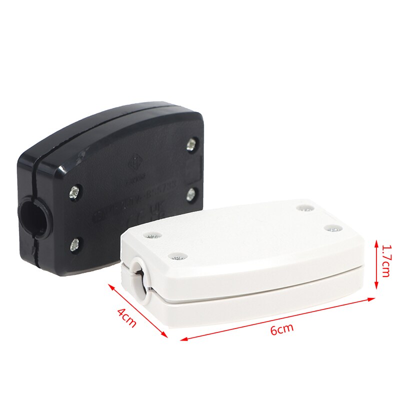 In-Line Connector Box 13A Electric Cable Flex Joiner 3 Terminal Case 250V Wire Mains For Cable Rated From 3A Up To 13A