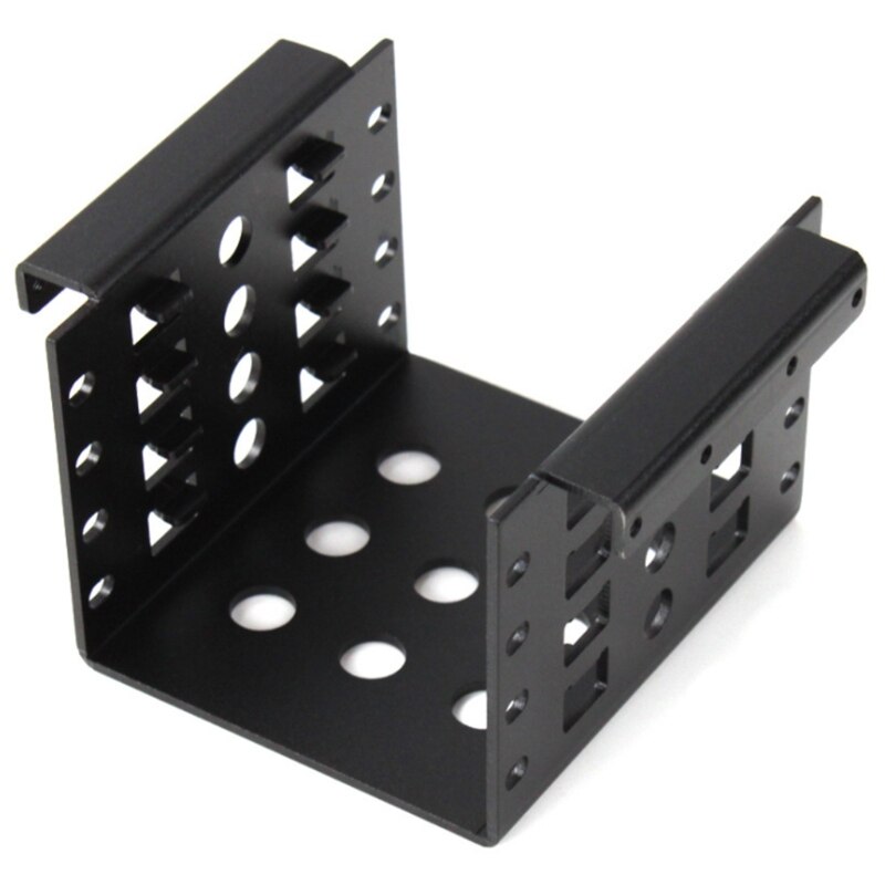 Rack per disco rigido alloggiamento per disco rigido in lega di alluminio a 4 strati per mensola per telaio HDD/SSD da 2.5 pollici nero