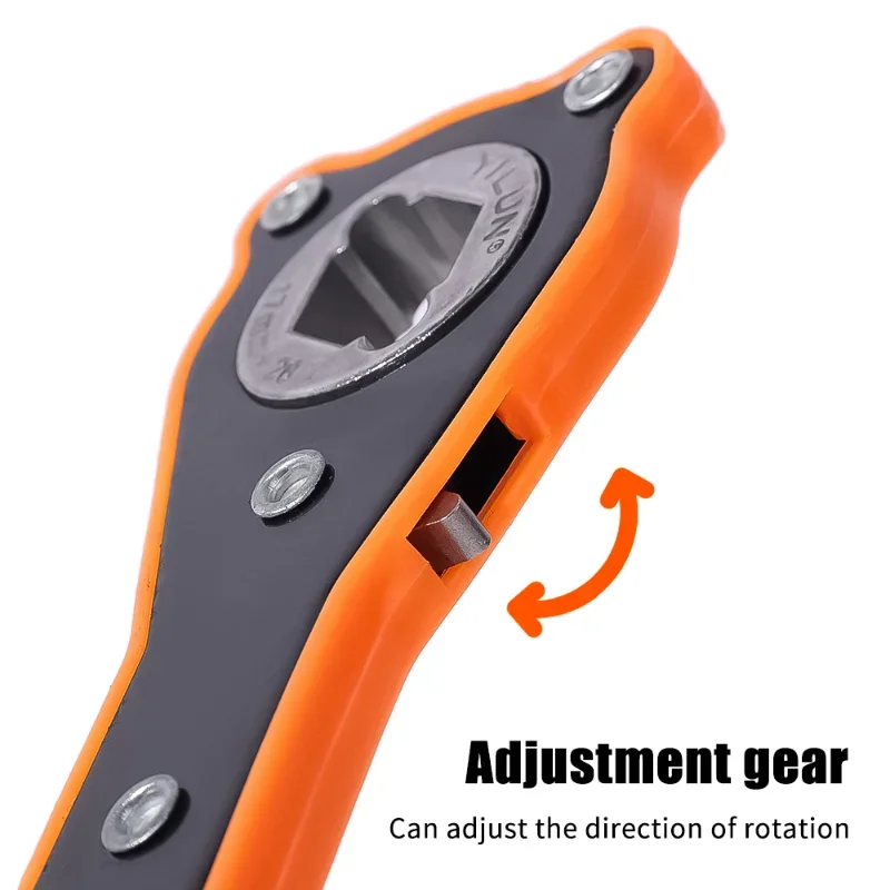 Llave de elevación de gato para coche, herramientas de mango de ahorro de trabajo de doble uso, herramientas de reparación de llave de gato Universal, accesorios